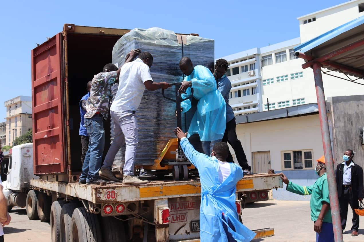 SIRSU Project: Newster NW15 MODEL arrives at the Hospital Central in Beira - Mozambique