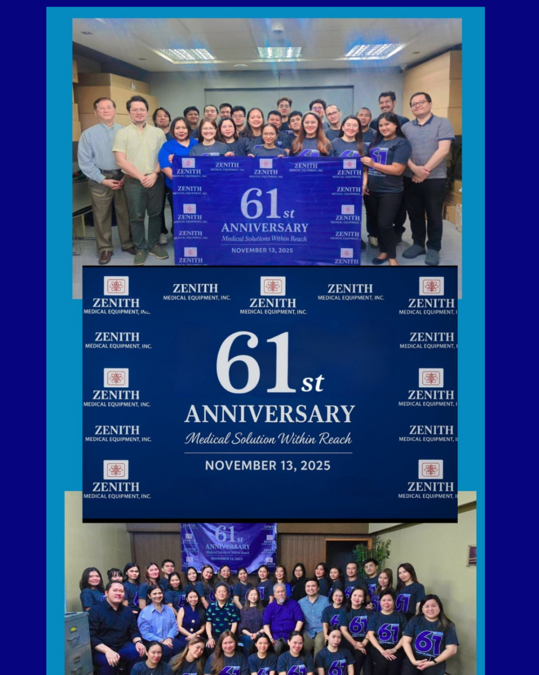 Celebrating 61 Years of Excellence: Zenith Medical Equipment Marks Over Six Decades of Dedication and Professionalism in the Philippines